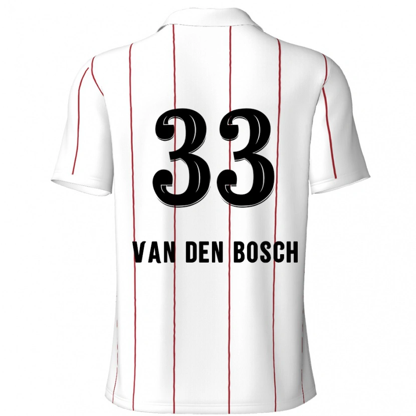 Danxen Kinder Zeno Van Den Bosch #33 Weiß Schwarz Auswärtstrikot Trikot 2024/25 T-Shirt Schweiz