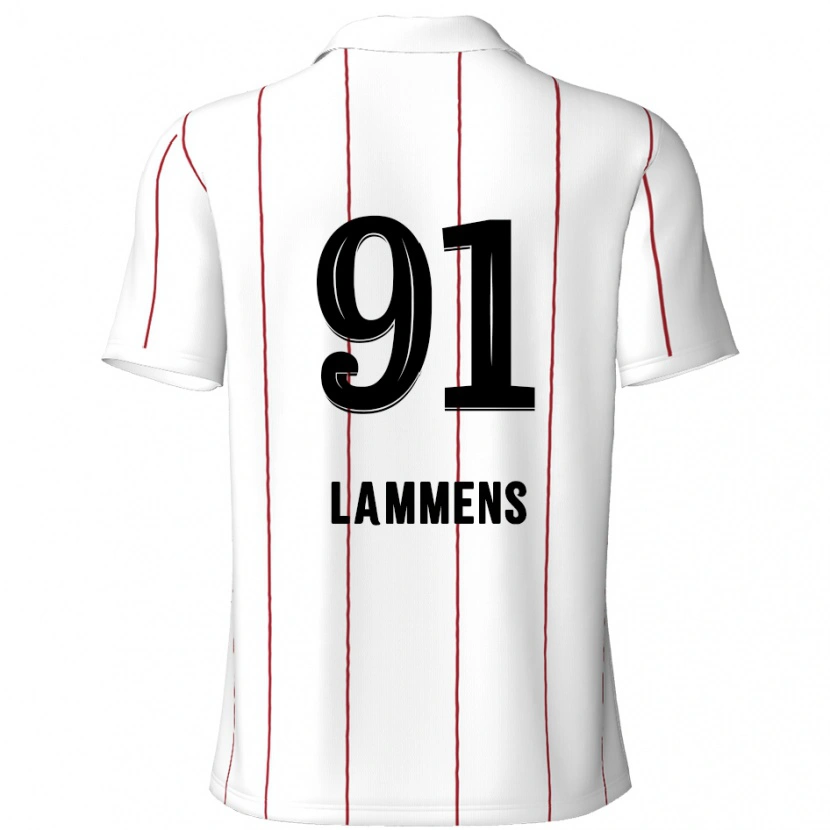 Danxen Kinder Senne Lammens #91 Weiß Schwarz Auswärtstrikot Trikot 2024/25 T-Shirt Schweiz