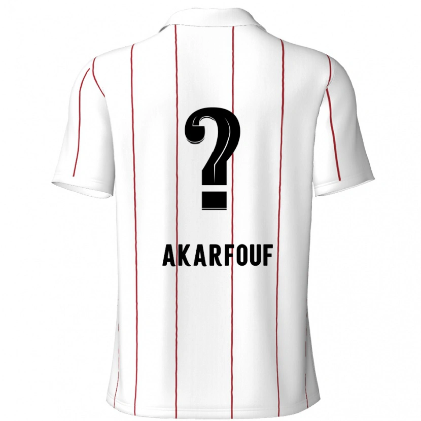 Danxen Kinder Hamza Akarfouf #0 Weiß Schwarz Auswärtstrikot Trikot 2024/25 T-Shirt Schweiz