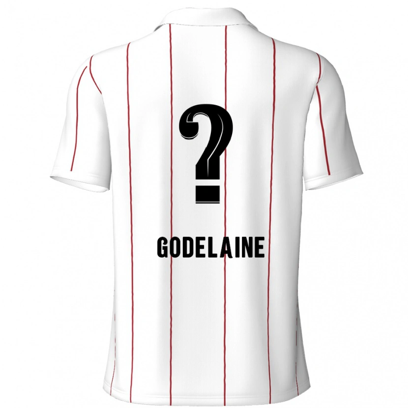 Danxen Kinder Jeff Godelaine #0 Weiß Schwarz Auswärtstrikot Trikot 2024/25 T-Shirt Schweiz