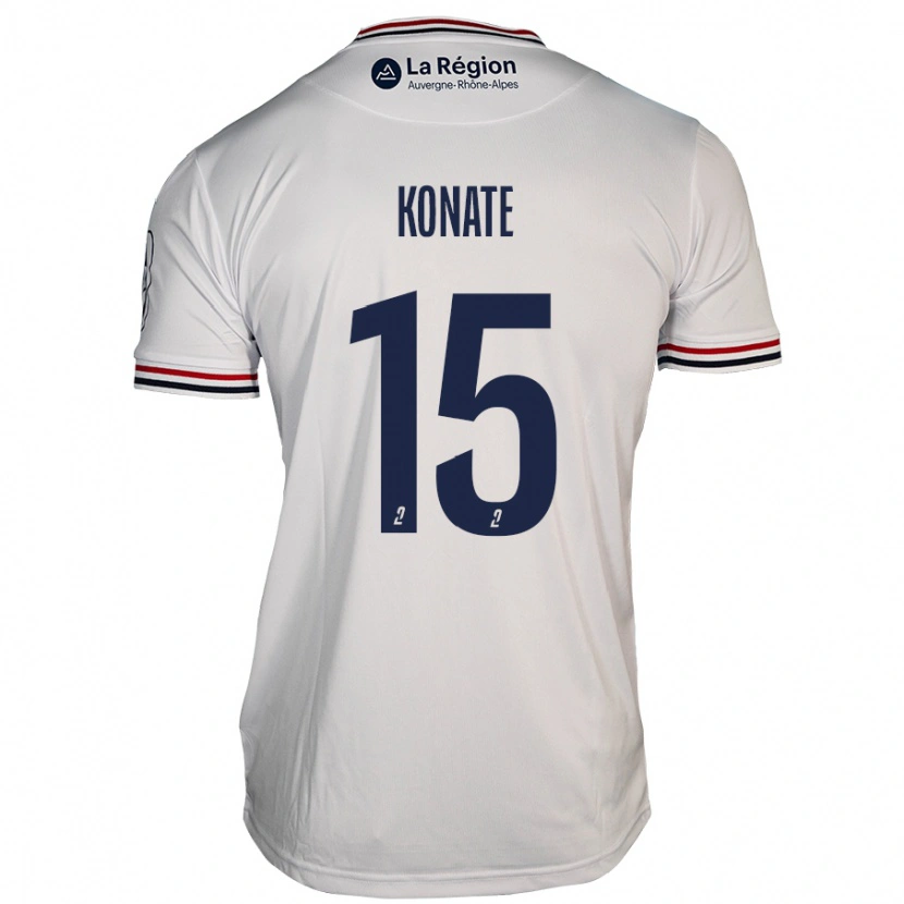 Danxen Kinder Cheick Oumar Konaté #15 Weiß Auswärtstrikot Trikot 2024/25 T-Shirt Schweiz