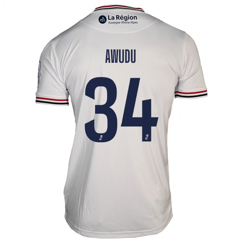 Danxen Kinder Sumaila Awudu #34 Weiß Auswärtstrikot Trikot 2024/25 T-Shirt Schweiz