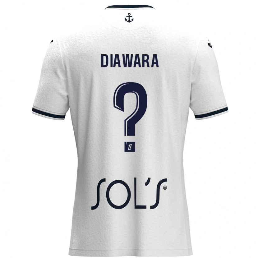 Danxen Kinder Djimin Diawara #0 Weiß Dunkelblau Auswärtstrikot Trikot 2024/25 T-Shirt Schweiz