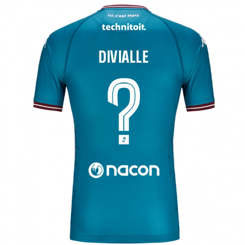 Danxen Kinder Charles Divialle #0 Blau Petrol Auswärtstrikot Trikot 2024/25 T-Shirt Schweiz