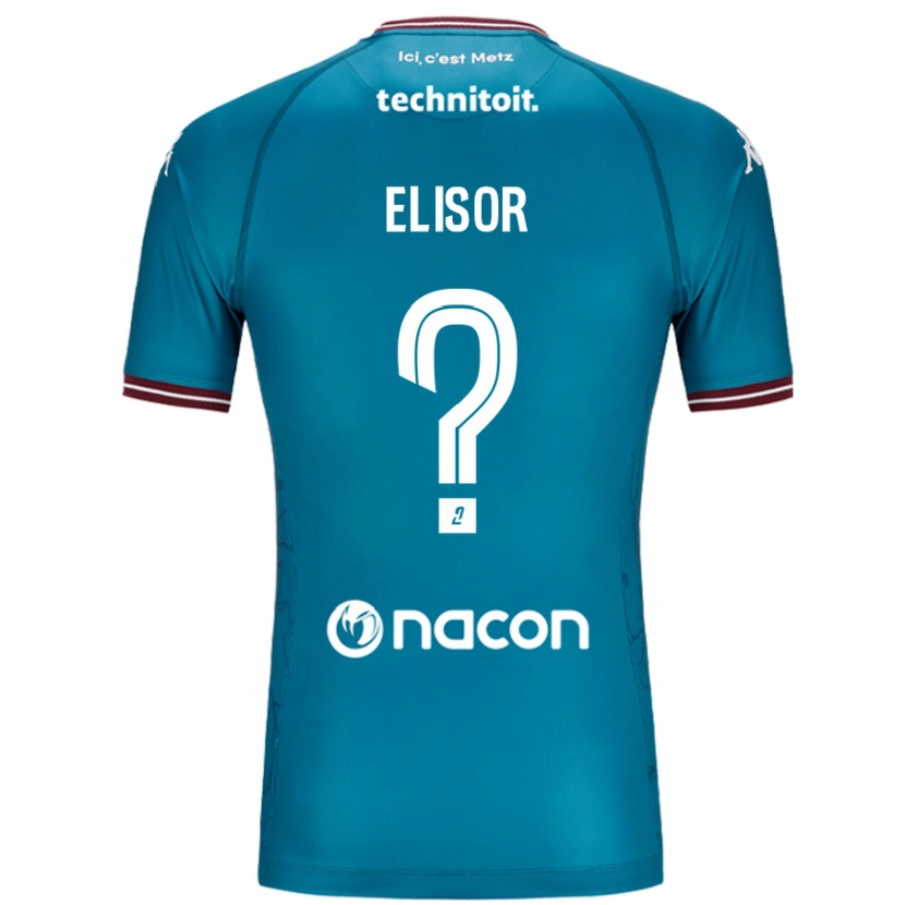 Danxen Kinder Simon Elisor #0 Blau Petrol Auswärtstrikot Trikot 2024/25 T-Shirt Schweiz