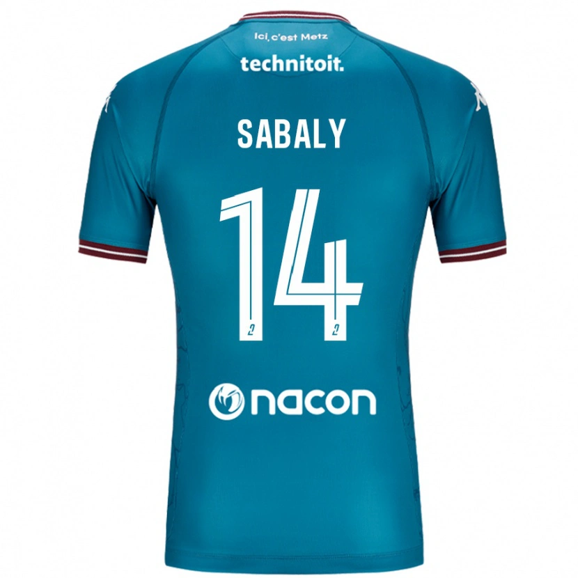 Danxen Kinder Cheikh Sabaly #14 Blau Petrol Auswärtstrikot Trikot 2024/25 T-Shirt Schweiz