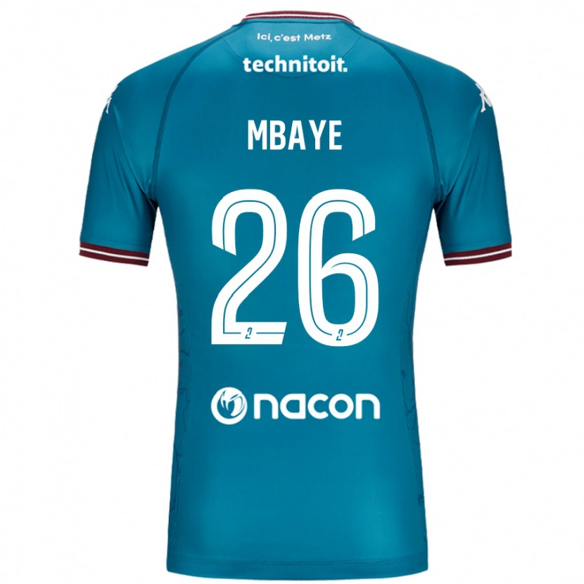 Danxen Kinder Malick Mbaye #26 Blau Petrol Auswärtstrikot Trikot 2024/25 T-Shirt Schweiz