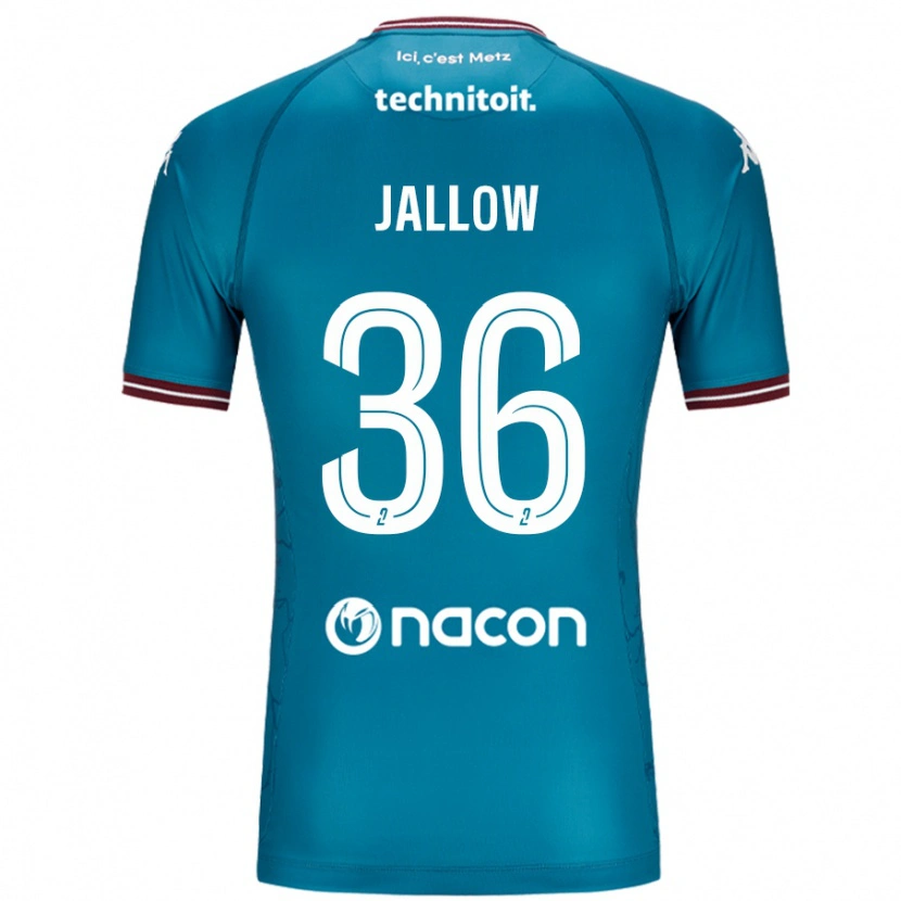 Danxen Kinder Ablie Jallow #36 Blau Petrol Auswärtstrikot Trikot 2024/25 T-Shirt Schweiz