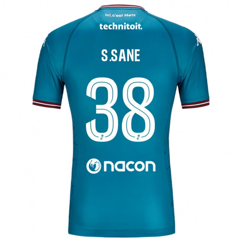 Danxen Kinder Sadibou Sané #38 Blau Petrol Auswärtstrikot Trikot 2024/25 T-Shirt Schweiz