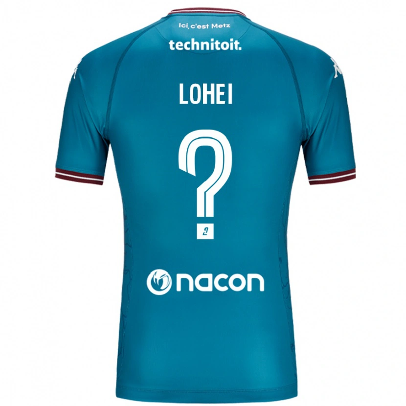 Danxen Kinder Fabio Lohei #0 Blau Petrol Auswärtstrikot Trikot 2024/25 T-Shirt Schweiz