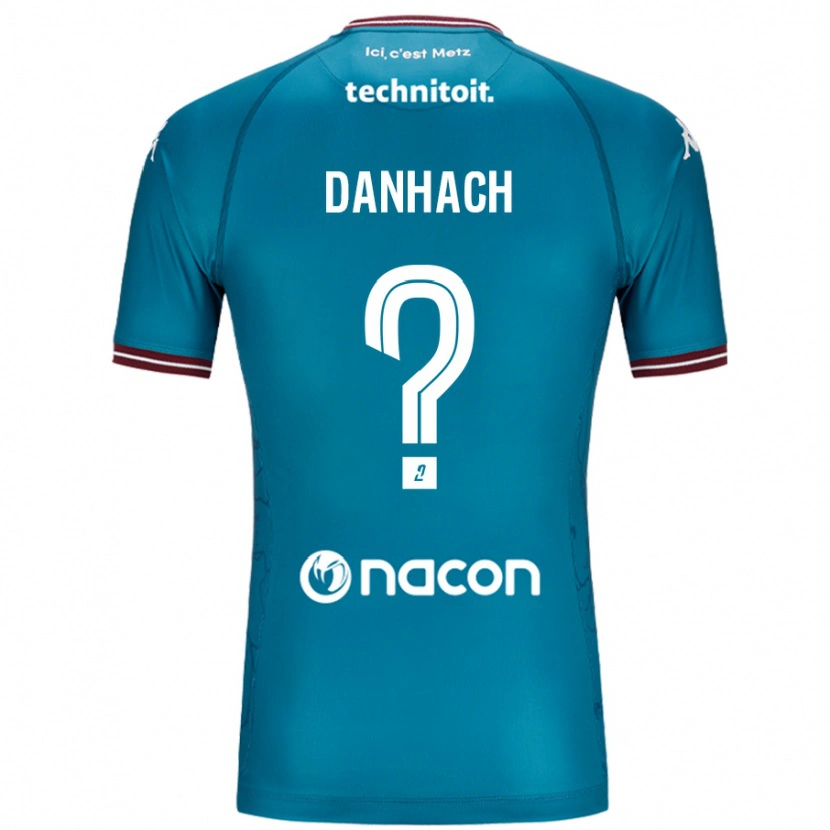 Danxen Kinder Djebril Danhach #0 Blau Petrol Auswärtstrikot Trikot 2024/25 T-Shirt Schweiz