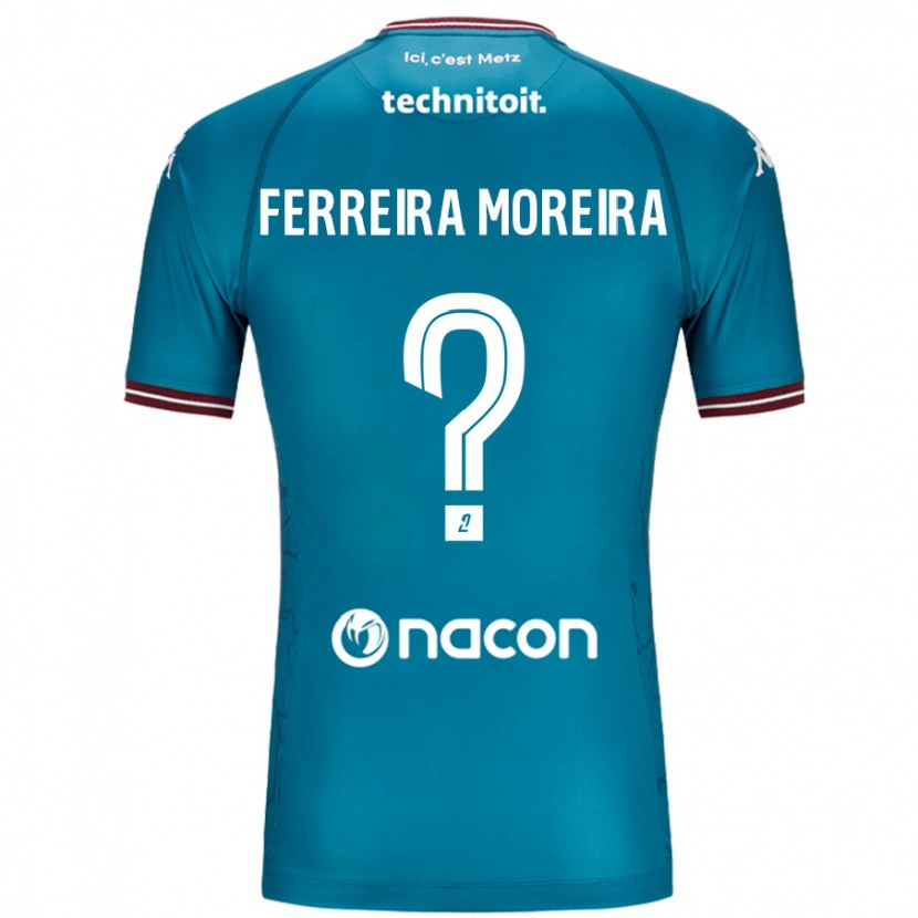 Danxen Kinder Ruben Ferreira Moreira #0 Blau Petrol Auswärtstrikot Trikot 2024/25 T-Shirt Schweiz