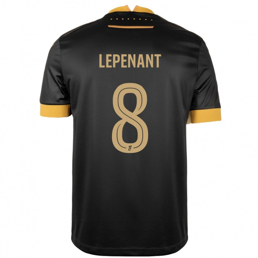 Danxen Kinder Johann Lepenant #8 Schwarz Braun Auswärtstrikot Trikot 2024/25 T-Shirt Schweiz