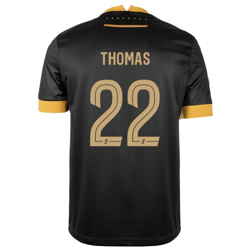 Danxen Kinder Sorba Thomas #22 Schwarz Braun Auswärtstrikot Trikot 2024/25 T-Shirt Schweiz