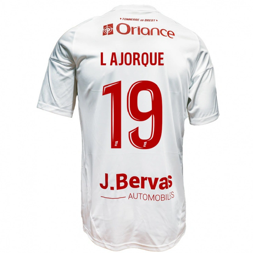 Danxen Kinder Ludovic Ajorque #19 Weiß Rot Auswärtstrikot Trikot 2024/25 T-Shirt Schweiz