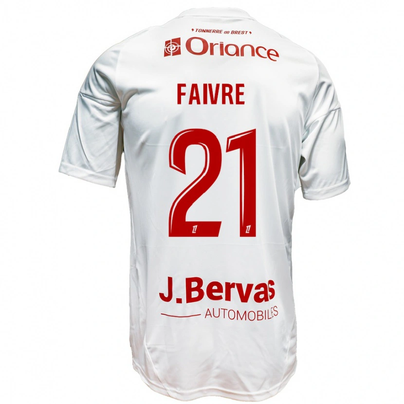 Danxen Kinder Romain Faivre #21 Weiß Rot Auswärtstrikot Trikot 2024/25 T-Shirt Schweiz