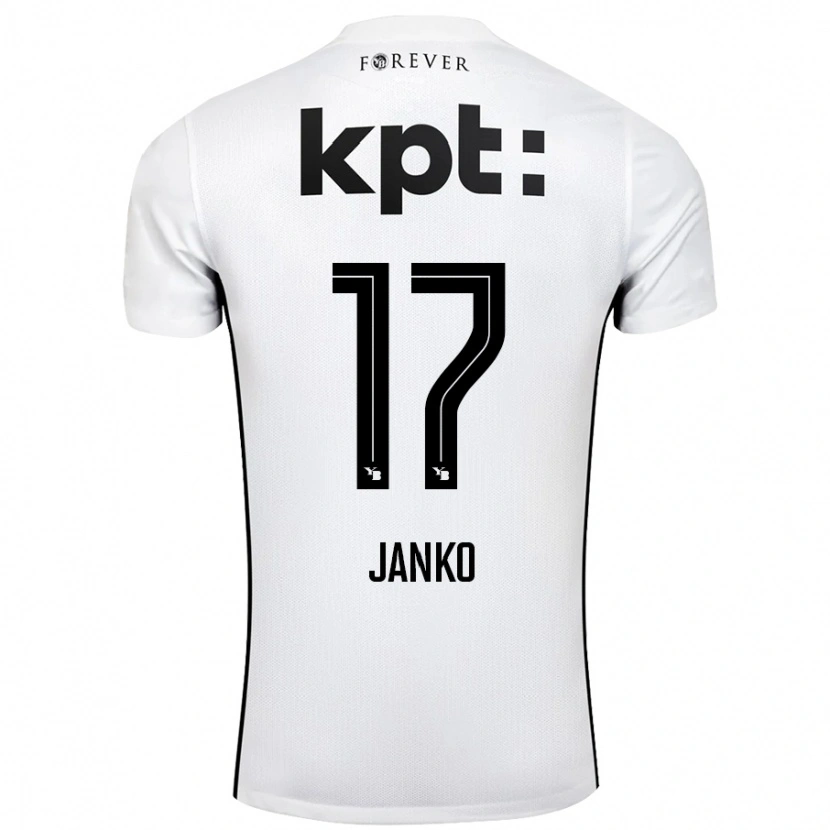 Danxen Kinder Saidy Janko #17 Weiß Schwarz Auswärtstrikot Trikot 2024/25 T-Shirt Schweiz