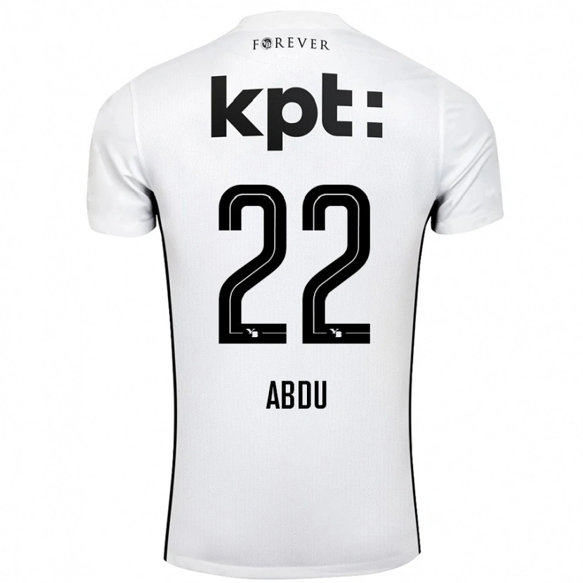 Danxen Kinder Abdu Conté #22 Weiß Schwarz Auswärtstrikot Trikot 2024/25 T-Shirt Schweiz