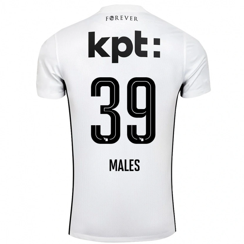 Danxen Kinder Darian Males #39 Weiß Schwarz Auswärtstrikot Trikot 2024/25 T-Shirt Schweiz