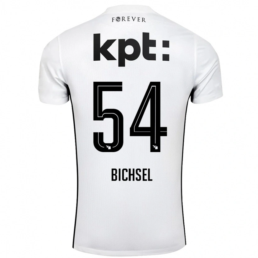 Danxen Kinder Joel Bichsel #54 Weiß Schwarz Auswärtstrikot Trikot 2024/25 T-Shirt Schweiz