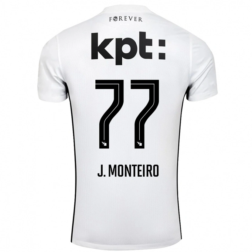 Danxen Kinder Joël Monteiro #77 Weiß Schwarz Auswärtstrikot Trikot 2024/25 T-Shirt Schweiz