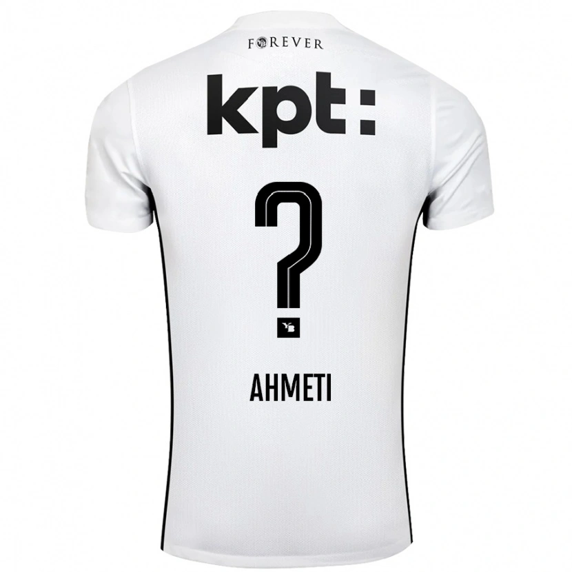 Danxen Kinder Donart Ahmeti #0 Weiß Schwarz Auswärtstrikot Trikot 2024/25 T-Shirt Schweiz