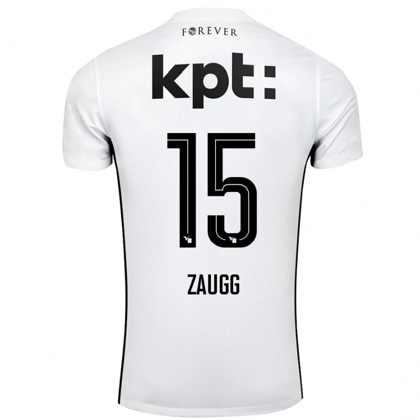 Danxen Kinder Leana Zaugg #15 Weiß Schwarz Auswärtstrikot Trikot 2024/25 T-Shirt Schweiz