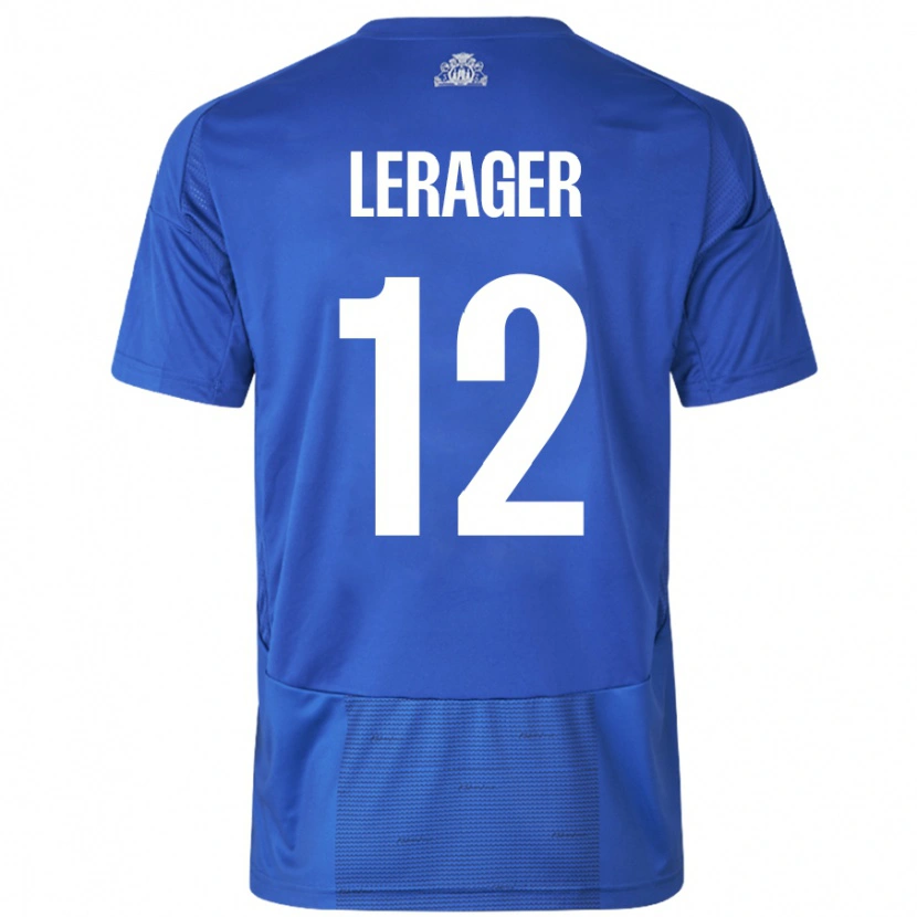 Danxen Kinder Lukas Lerager #12 Weiß Blau Auswärtstrikot Trikot 2024/25 T-Shirt Schweiz