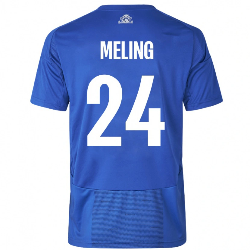 Danxen Kinder Birger Meling #24 Weiß Blau Auswärtstrikot Trikot 2024/25 T-Shirt Schweiz