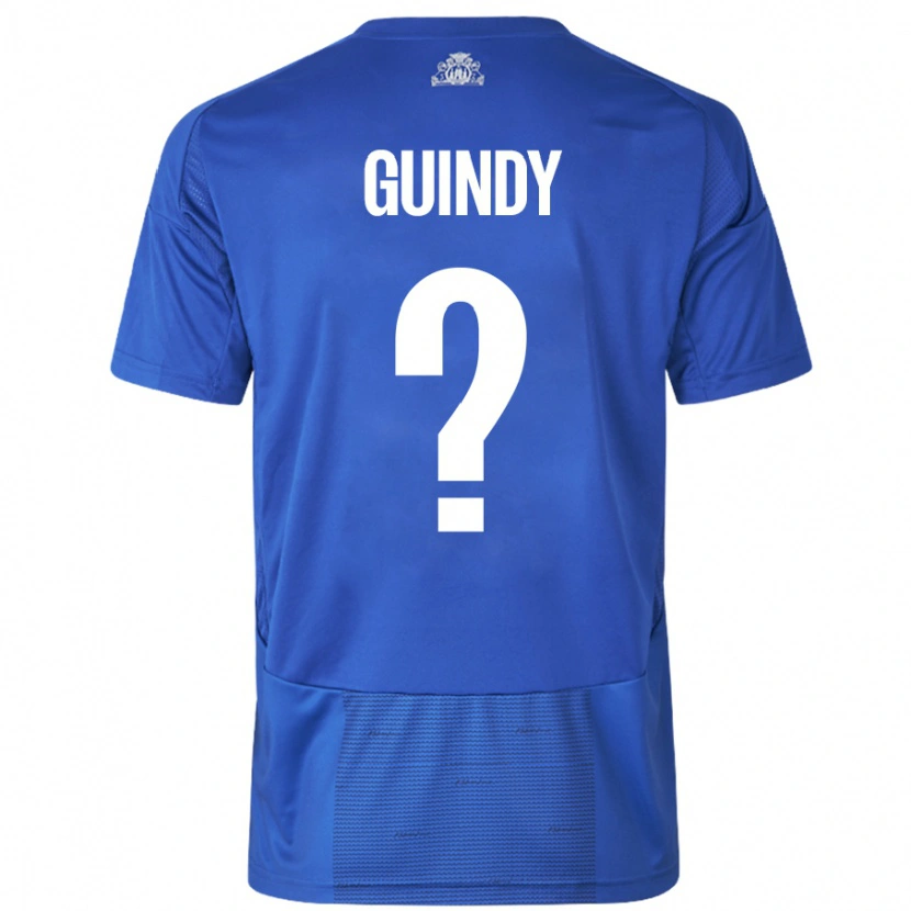 Danxen Kinder Eliot Guindy #0 Weiß Blau Auswärtstrikot Trikot 2024/25 T-Shirt Schweiz