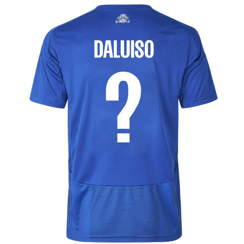 Danxen Kinder Christoffer Daluiso #0 Weiß Blau Auswärtstrikot Trikot 2024/25 T-Shirt Schweiz