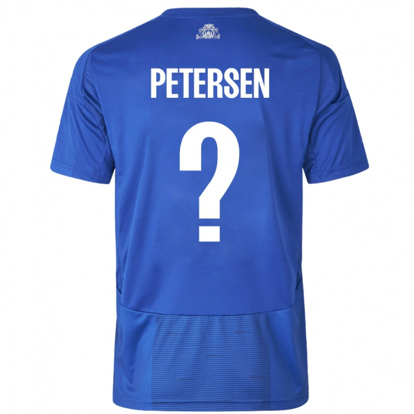 Danxen Kinder Frederik Petersen #0 Weiß Blau Auswärtstrikot Trikot 2024/25 T-Shirt Schweiz