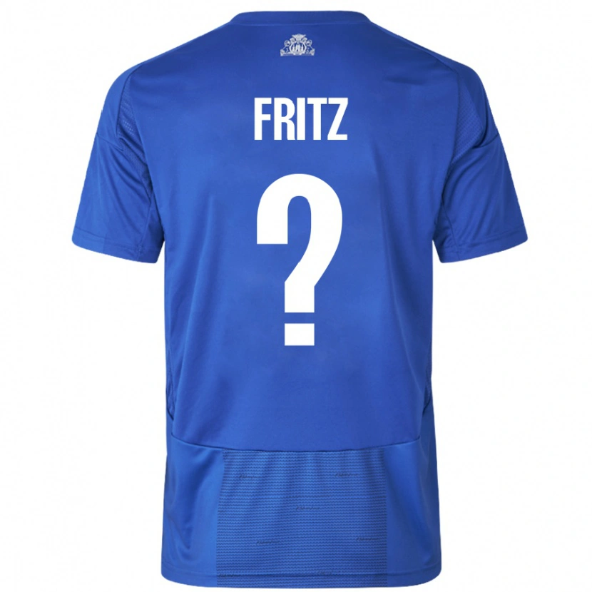 Danxen Kinder Gustav Fritz #0 Weiß Blau Auswärtstrikot Trikot 2024/25 T-Shirt Schweiz