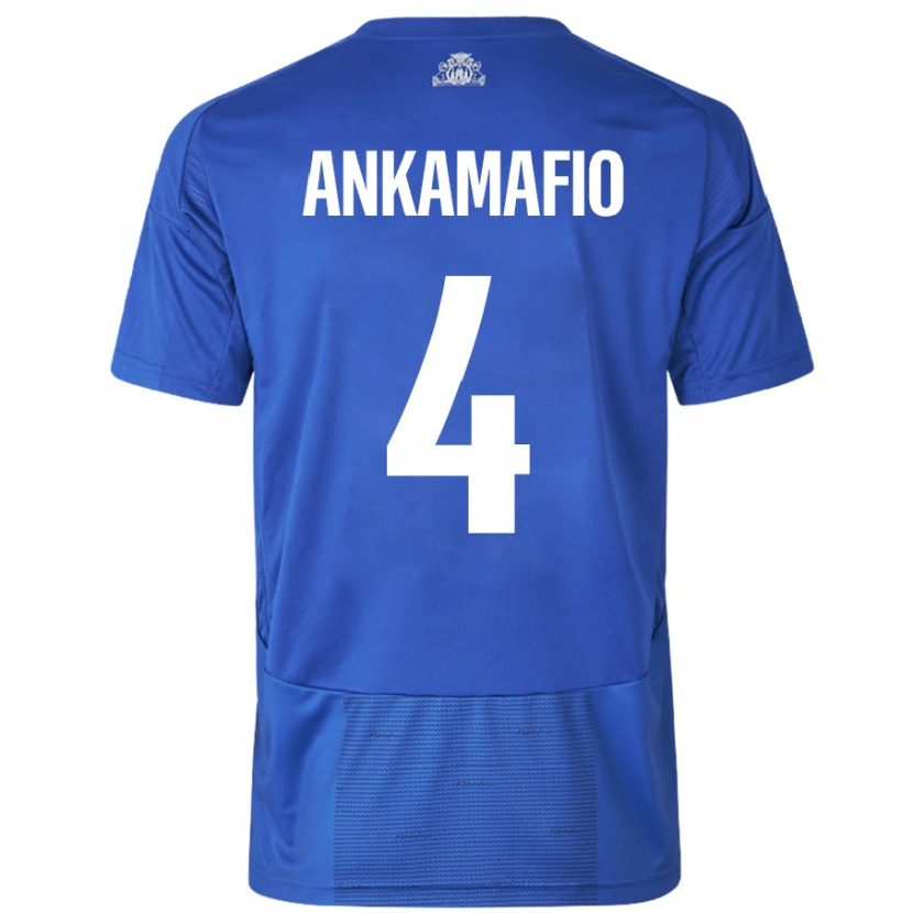 Danxen Kinder Graham Ankamafio #4 Weiß Blau Auswärtstrikot Trikot 2024/25 T-Shirt Schweiz