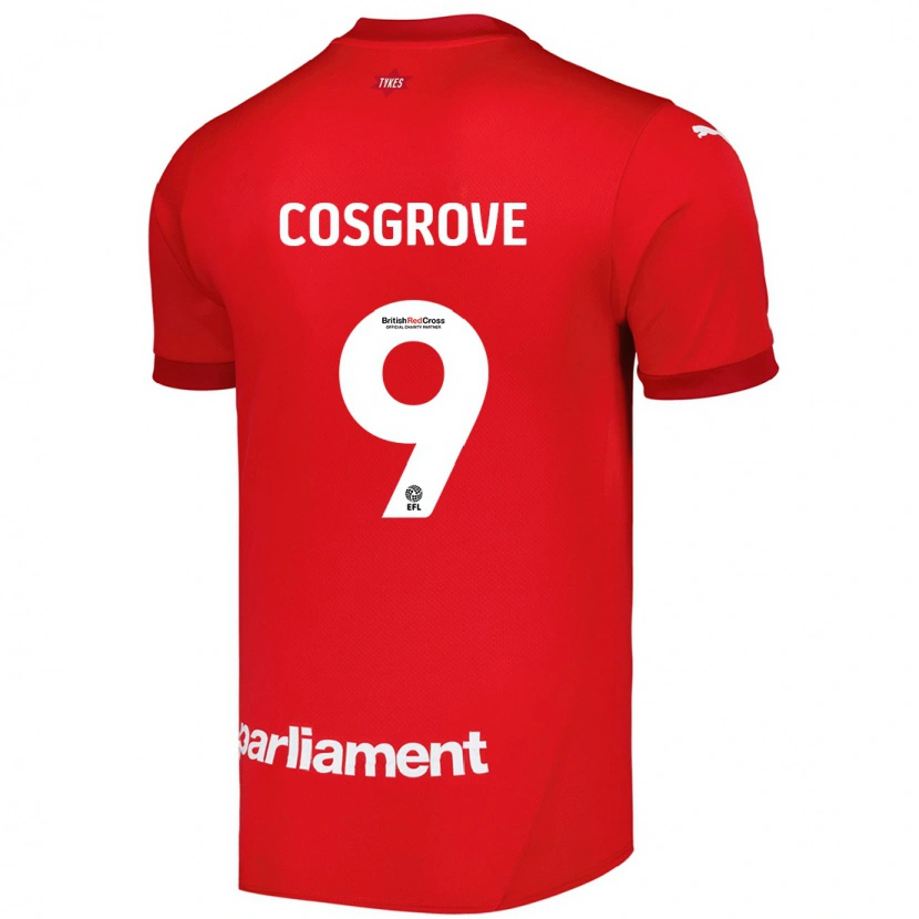 Danxen Herren Sam Cosgrove #9 Rot Heimtrikot Trikot 2024/25 T-Shirt Schweiz