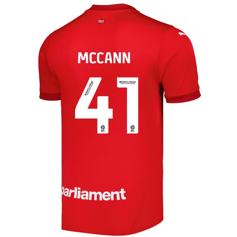 Danxen Herren Bayley Mccann #41 Rot Heimtrikot Trikot 2024/25 T-Shirt Schweiz