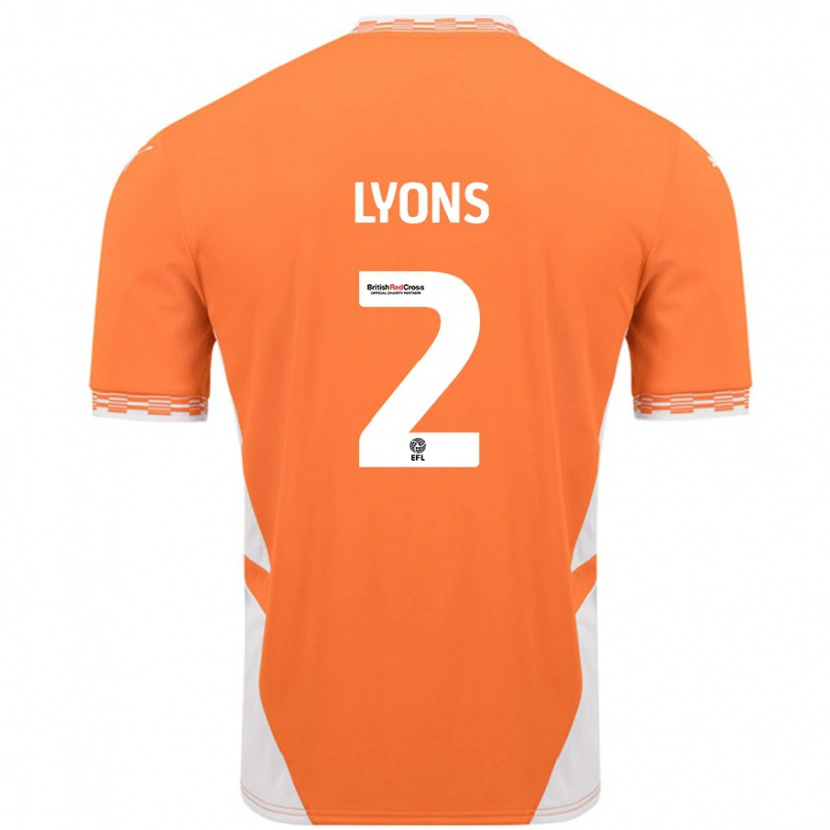 Danxen Herren Andy Lyons #2 Orange Weiß Heimtrikot Trikot 2024/25 T-Shirt Schweiz