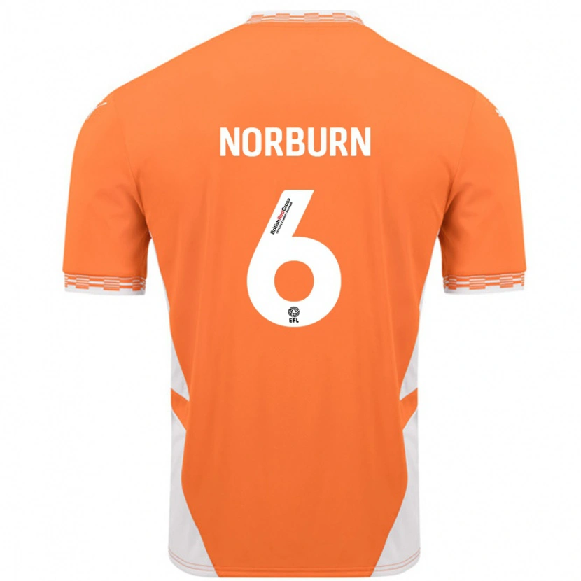 Danxen Herren Oliver Norburn #6 Orange Weiß Heimtrikot Trikot 2024/25 T-Shirt Schweiz