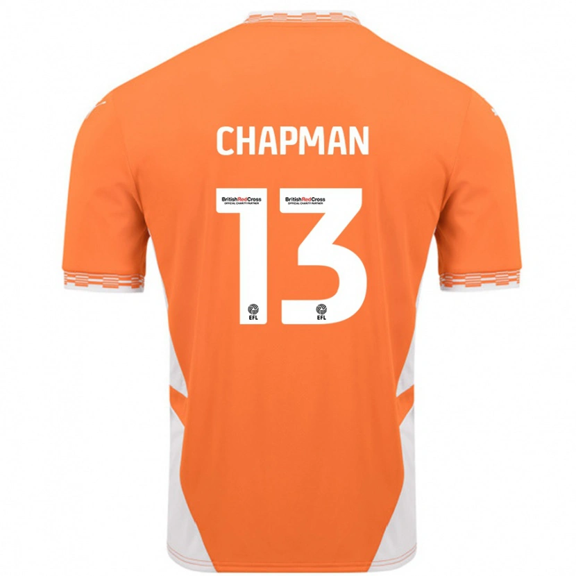 Danxen Herren Mackenzie Chapman #13 Orange Weiß Heimtrikot Trikot 2024/25 T-Shirt Schweiz