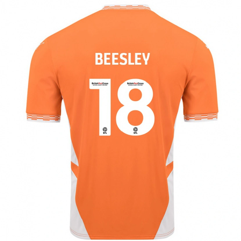 Danxen Herren Jake Beesley #18 Orange Weiß Heimtrikot Trikot 2024/25 T-Shirt Schweiz