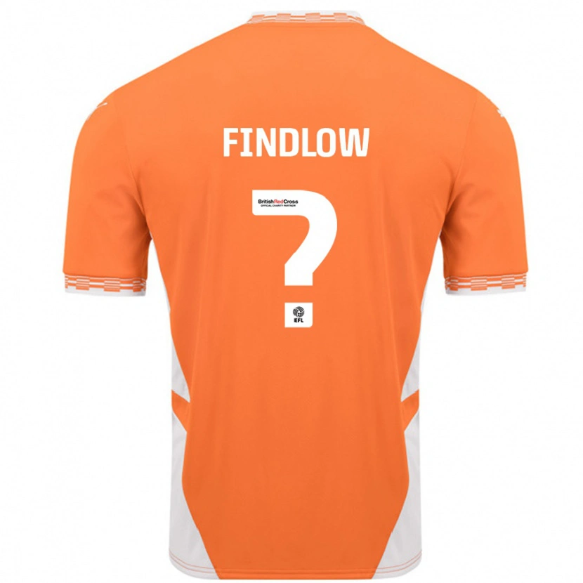 Danxen Herren Luke Findlow #0 Orange Weiß Heimtrikot Trikot 2024/25 T-Shirt Schweiz