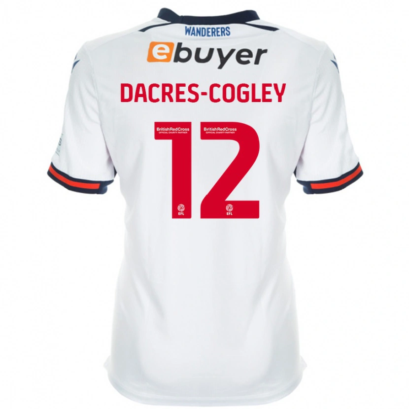 Danxen Herren Josh Dacres-Cogley #12 Weiß Heimtrikot Trikot 2024/25 T-Shirt Schweiz