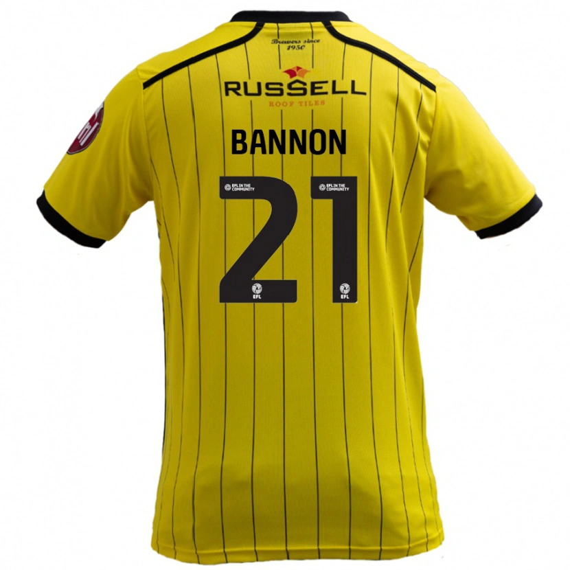 Danxen Herren Alex Bannon #21 Gelb Heimtrikot Trikot 2024/25 T-Shirt Schweiz