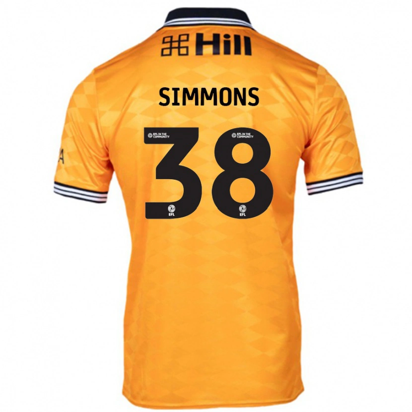 Danxen Herren Bella Simmons #38 Orange Heimtrikot Trikot 2024/25 T-Shirt Schweiz