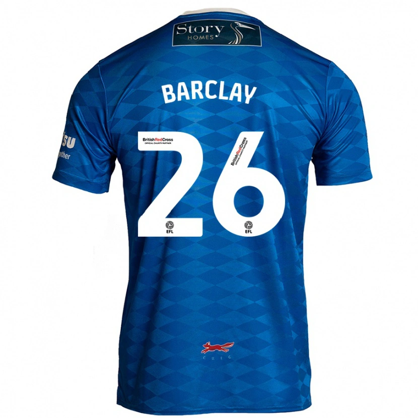 Danxen Herren Ben Barclay #26 Blau Heimtrikot Trikot 2024/25 T-Shirt Schweiz