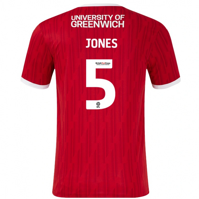 Danxen Herren Lloyd Jones #5 Rot Weiß Heimtrikot Trikot 2024/25 T-Shirt Schweiz