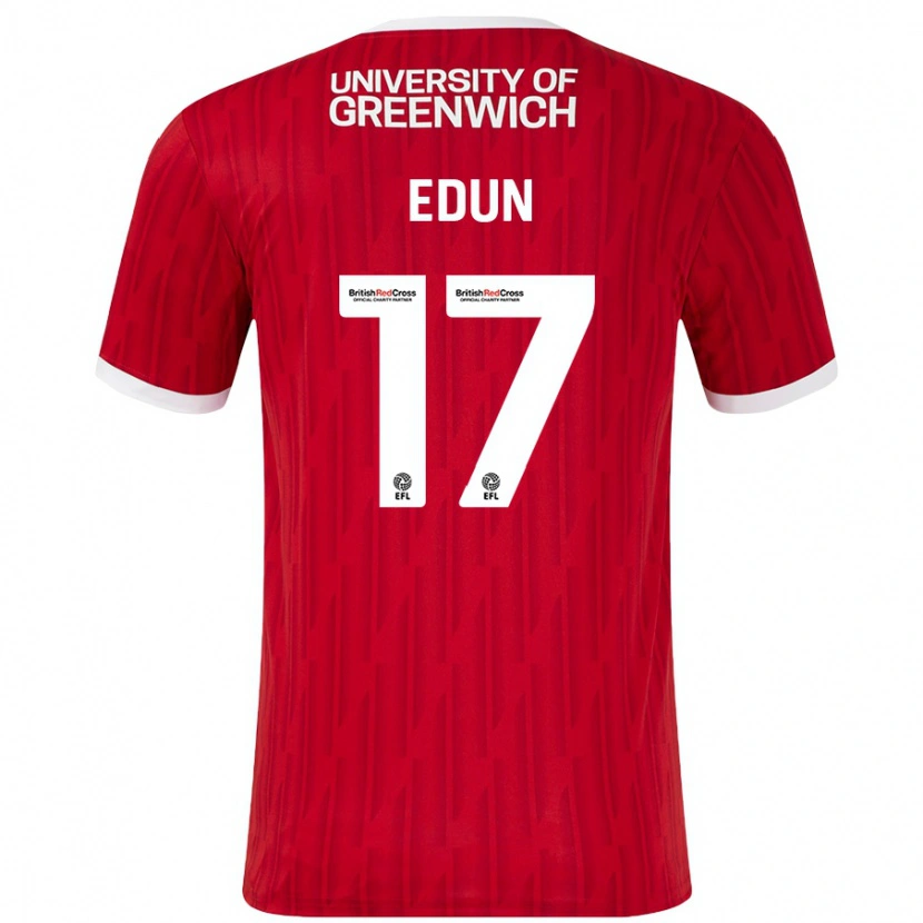 Danxen Herren Tayo Edun #17 Rot Weiß Heimtrikot Trikot 2024/25 T-Shirt Schweiz