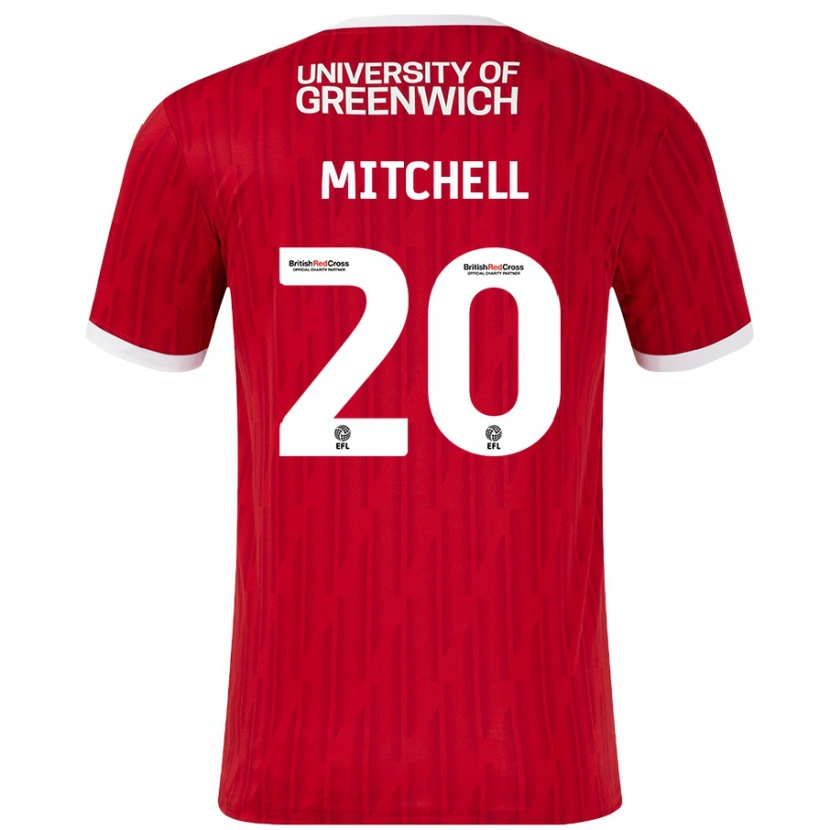 Danxen Herren Zach Mitchell #20 Rot Weiß Heimtrikot Trikot 2024/25 T-Shirt Schweiz