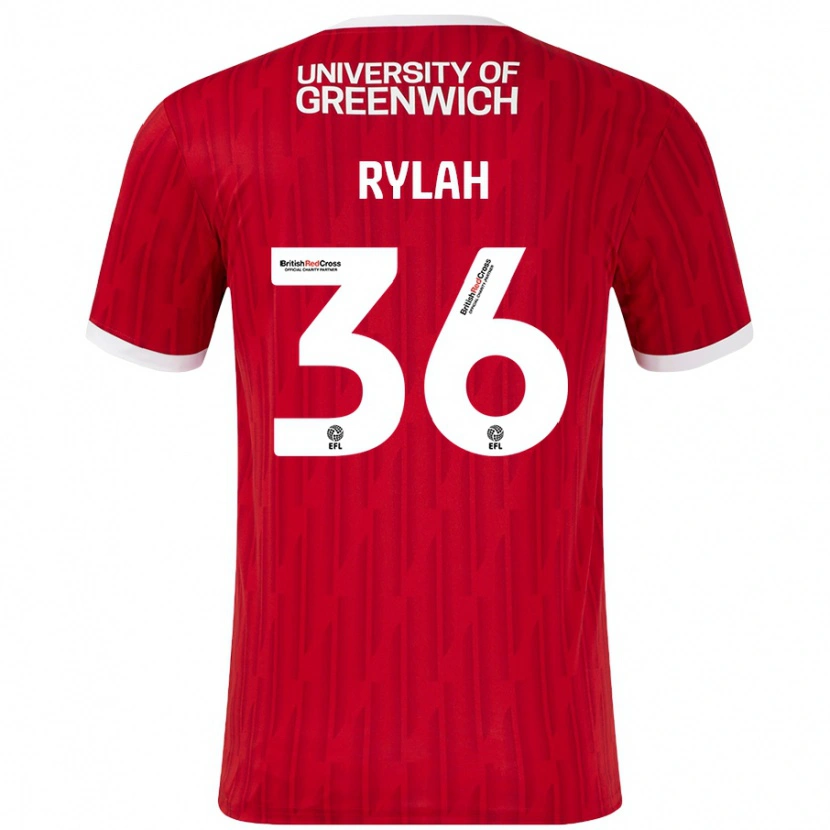 Danxen Herren Henry Rylah #36 Rot Weiß Heimtrikot Trikot 2024/25 T-Shirt Schweiz