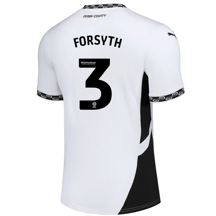 Danxen Herren Craig Forsyth #3 Weiß Schwarz Heimtrikot Trikot 2024/25 T-Shirt Schweiz